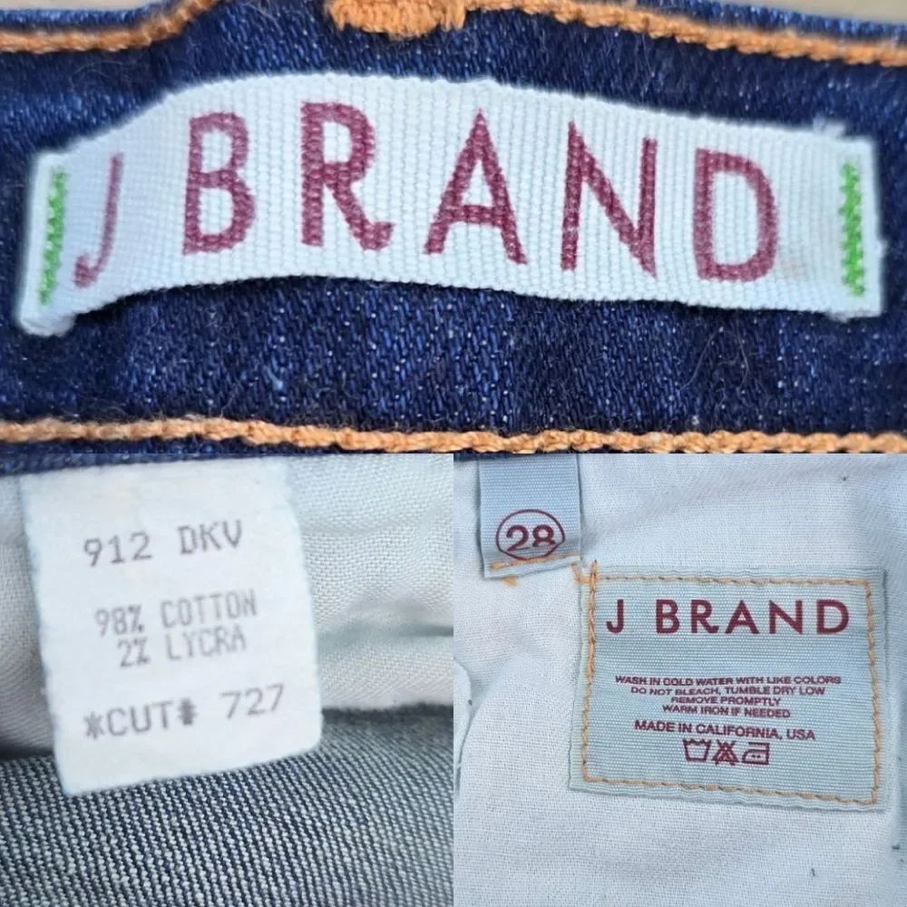 ☔️🔹️J. Brand Blue Raw Hem Denim Shorts Size 6 - Picture 8 of 8